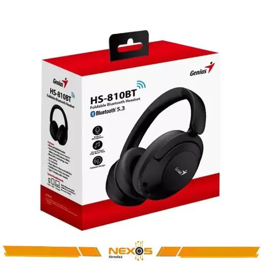 [1111111663] AURICULAR GENIUS HS-810BT BLUETOOH 5.3, NEGRO