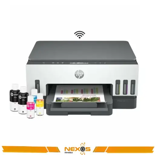 [1111111710] IMPRESORA HP SMART TANK 720 MULTIFUNCIONAL IMPRIME COPIA ESCANEA WIFI DUPLEX NEGRO Y COLORES