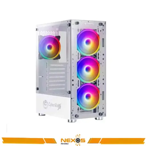 [1111111788] CASE CYBERTEL KILLER WHITE CBX5016 S/FUENTE PANEL DE VIDRIO LATERAL
