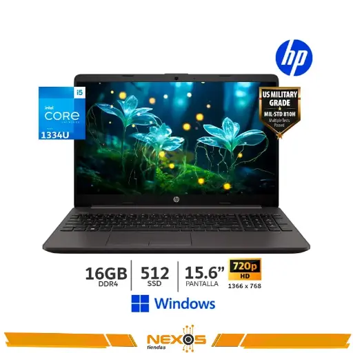 [1111111907] LAPTOP HP 250 G10 LCD LED SVA HD/CORE I5-1334U/ 16GB DDR4-3200MHZ/SSD 512GB M.2, 15.6"