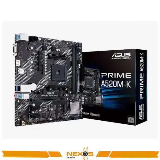 [1111111911] PLACA MADRE ASUS PRIME A520M-K AMD RYZEN DDR4 AM4