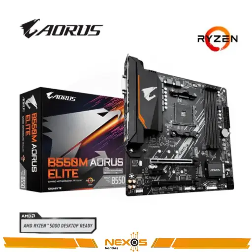 [1111111816] PLACA MADRE AORUS B550M ELITE AMD B550, AM4 SOCKET, HDMI, USB 3.2