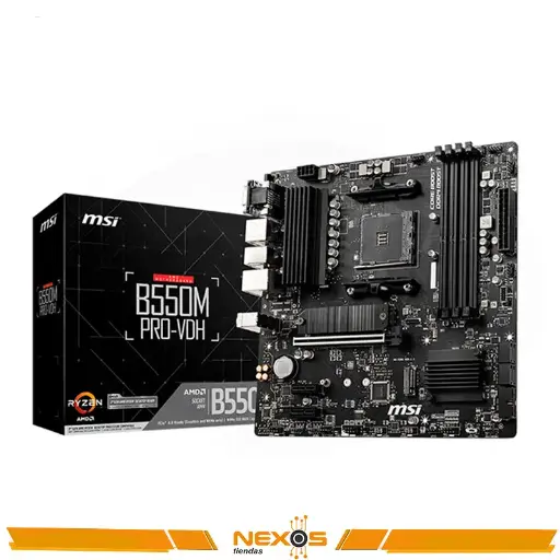 [1111111850] PLACA MADRE MSI B550M PRO-VDH, AMD B550, AM4 SOCKET, VGA, HDMI, 