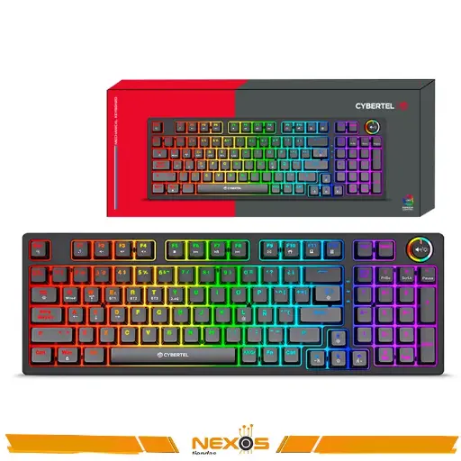 [1111111873] TECLADO MECANICO, CYBERTEL,STRIKER CBX-K1008-3M RGB , BT,WIFI 