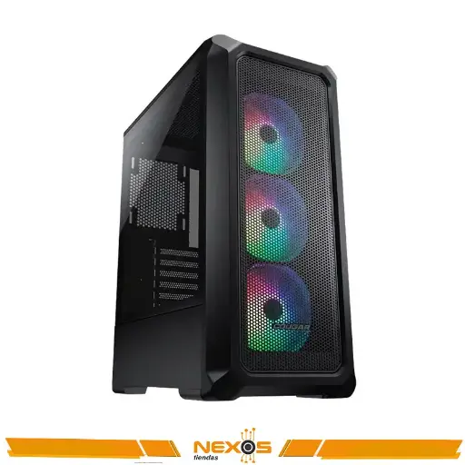 [1111111861] CASE MID TOWER COUGAR ARCHON 2 MESH RGB BLACK, CGR-5CC5B-MESH-RGB, VIDRIO TEMPLADO.